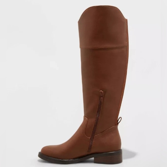 A New Day Women's Sienna Tall Riding Boots Brown Size 7.5 - Picture 2 of 3